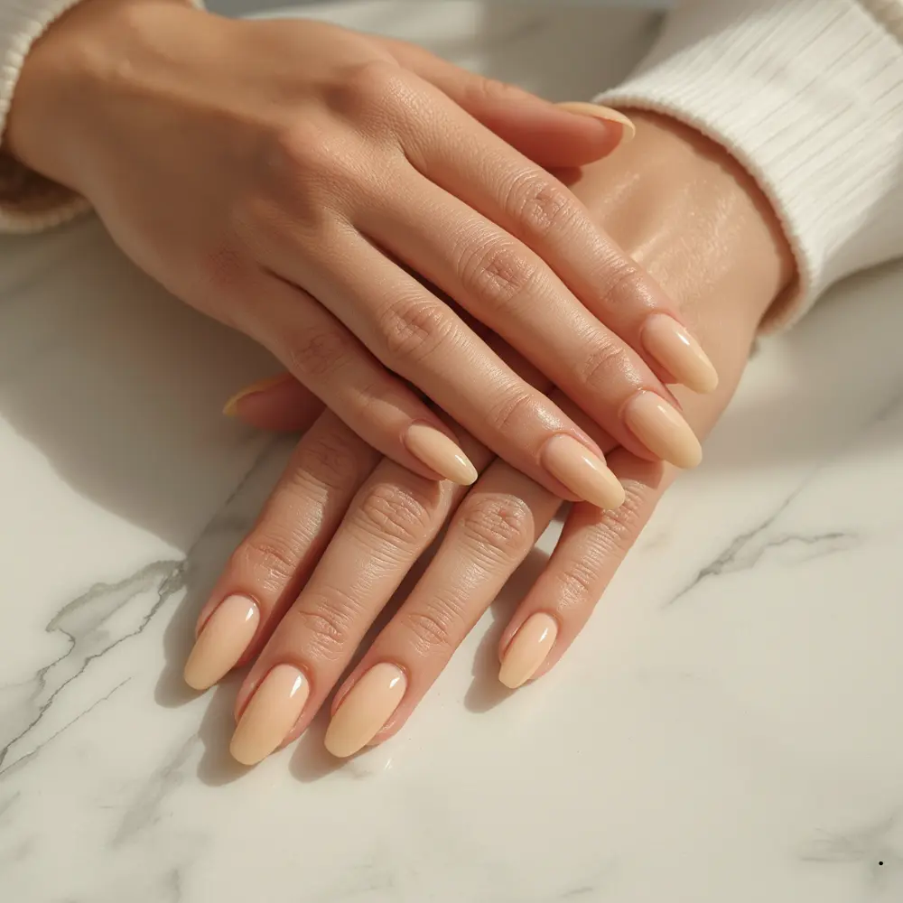 Wunderschöne Vanille Nails – der Nageltrend 2026, modelliert im Beautycenter by Neta in St. Gallen.